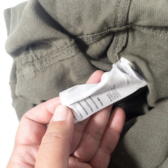 Free People Gia Coverall Jumpsuit Army Green Revolve SZ M Fitted Ankle Cotton - Picture 11 of 11